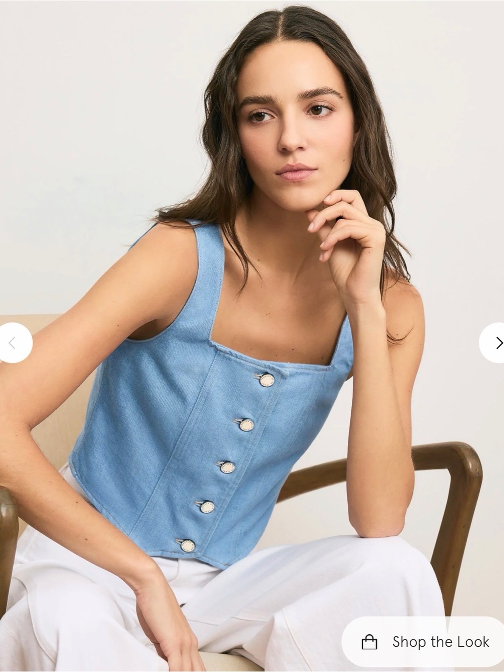 veronica beard Spensley Denim Vest
